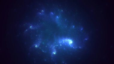 3D, soyut çok renkli teknoloji fraktal ışık arkaplanı oluşturuluyor