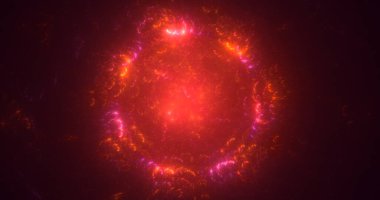 3D, soyut çok renkli teknoloji fraktal ışık arkaplanı oluşturuluyor