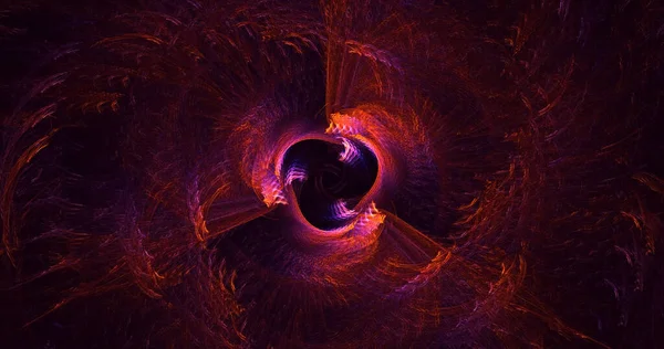 3D, soyut çok renkli teknoloji fraktal ışık arkaplanı oluşturuluyor