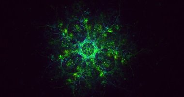 Soyut çember ışık arkaplanı oluşturuluyor