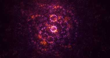 Soyut çember ışık arkaplanı oluşturuluyor