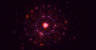 Soyut çember ışık arkaplanı oluşturuluyor