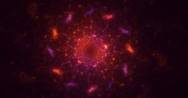 Soyut çember ışık arkaplanı oluşturuluyor