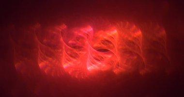 3B soyut renkli fraktal ışık arkaplanı oluşturma