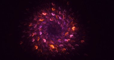 Soyut çember ışık arkaplanı oluşturuluyor