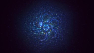 Soyut çember ışık arkaplanı oluşturuluyor