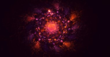 Soyut çember ışık arkaplanı oluşturuluyor