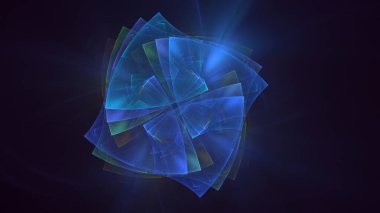 Soyut çember ışık arkaplanı oluşturuluyor