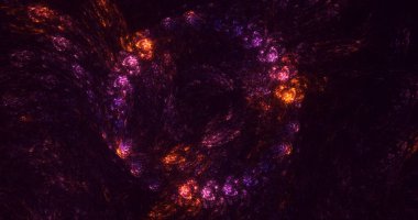 Soyut çember ışık arkaplanı oluşturuluyor