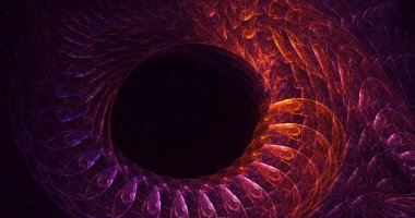 Soyut çok renkli fraktal ışık arkaplanı 3B görüntüleme