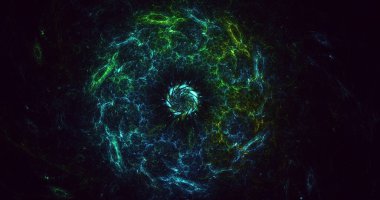 Soyut çok renkli fraktal ışık arkaplanı 3B görüntüleme