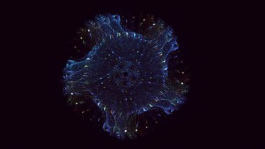 Soyut çember ışık arkaplanı oluşturuluyor