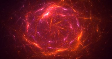 Soyut çok renkli fraktal ışık arkaplanı 3B görüntüleme