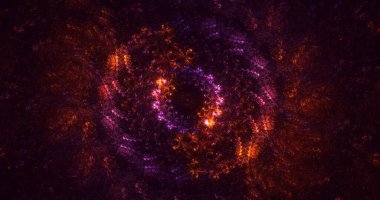 3B soyut renkli fraktal ışık arkaplanı oluşturma