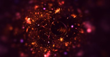 3B soyut renkli fraktal ışık arkaplanı oluşturma