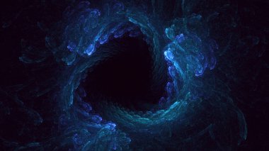 Soyut çok renkli fraktal ışık arkaplanı 3B görüntüleme