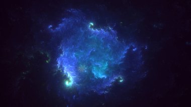 Soyut çok renkli fraktal ışık arkaplanı 3B görüntüleme