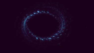 Soyut çok renkli fraktal ışık arkaplanı 3B görüntüleme