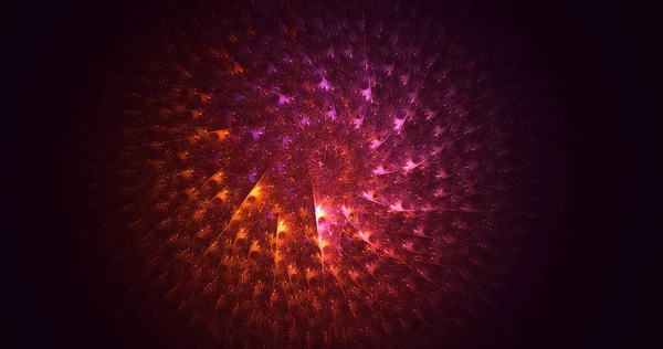 Render Abstrak Multicolor Latar Cahaya Fraktal — Stok Foto