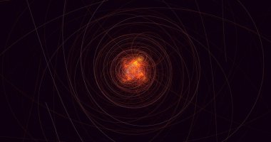 Soyut çember ışık arkaplanı oluşturuluyor