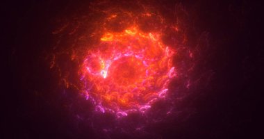 3B soyut renkli fraktal ışık arkaplanı oluşturma