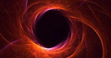 3B soyut renkli fraktal ışık arkaplanı oluşturma