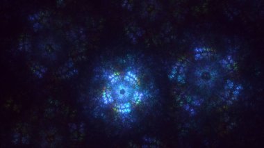 3B soyut renkli fraktal ışık arkaplanı oluşturma