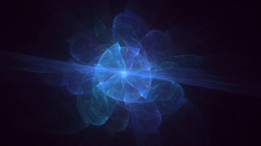 3B soyut renkli fraktal ışık arkaplanı oluşturma