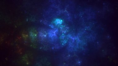 3B soyut renkli fraktal ışık arkaplanı oluşturma