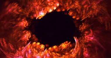 Soyut çok renkli fraktal ışık arkaplanı 3B görüntüleme