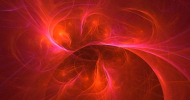 3B soyut renkli fraktal ışık arkaplanı oluşturma