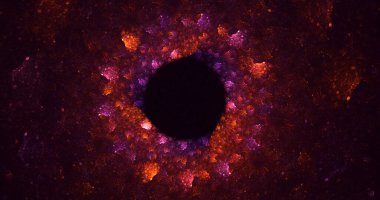 3B soyut renkli fraktal ışık arkaplanı oluşturma