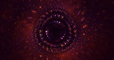 3B soyut renkli fraktal ışık arkaplanı oluşturma