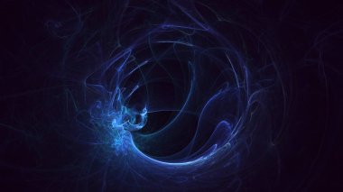 Soyut çok renkli fraktal ışık arkaplanı 3B görüntüleme