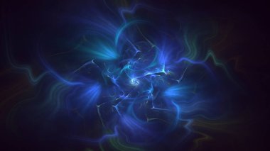 Soyut çok renkli fraktal ışık arkaplanı 3B görüntüleme