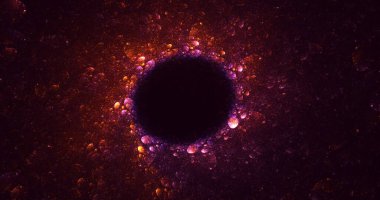 3B soyut yuvarlak ışık arkaplanı oluşturma