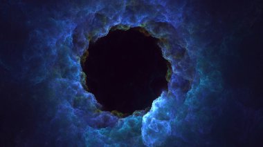 Soyut çok renkli fraktal ışık arkaplanı 3B görüntüleme