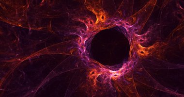 3D, soyut çok renkli teknoloji fraktal ışık arkaplanı oluşturuluyor