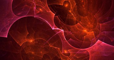 3B soyut renkli fraktal ışık arkaplanı oluşturma