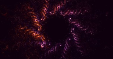 3B soyut yuvarlak ışık arkaplanı oluşturma