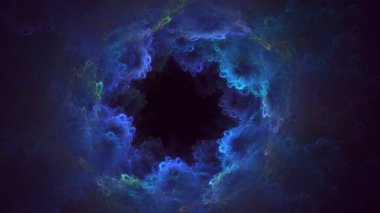 Soyut çok renkli fraktal ışık arkaplanı 3B görüntüleme