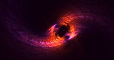 3B soyut renkli fraktal ışık arkaplanı oluşturma