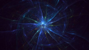 3B soyut yuvarlak ışık arkaplanı oluşturma