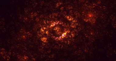 3B soyut renkli fraktal ışık arkaplanı oluşturma