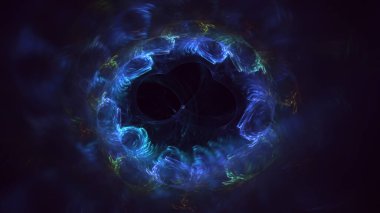 Soyut çember ışık arkaplanı oluşturuluyor