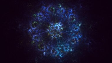 Soyut çember ışık arkaplanı oluşturuluyor