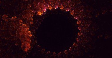 Soyut çember ışık arkaplanı oluşturuluyor