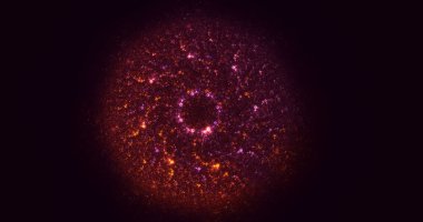 Soyut çember ışık arkaplanı oluşturuluyor