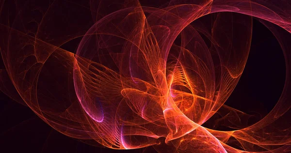 Soyut çok renkli fraktal ışık arkaplanı 3B görüntüleme