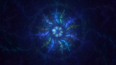 3B soyut yuvarlak ışık arkaplanı oluşturma